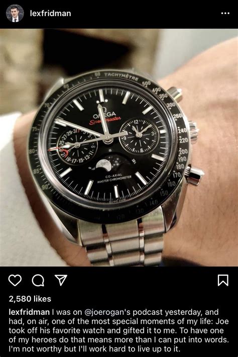 joe rogan omega watch moon phase|omega speedmaster moonphase white dial.